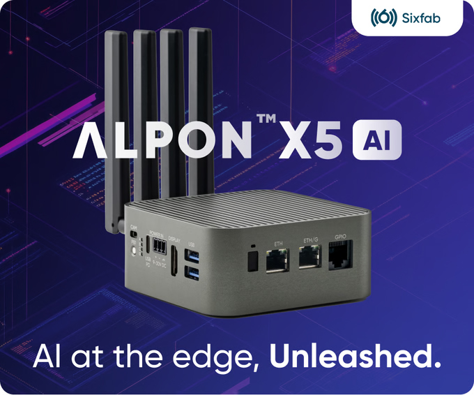 ラズパイ搭載のエッジAIコンピューター「ALPON X5」 産業用途にも対応