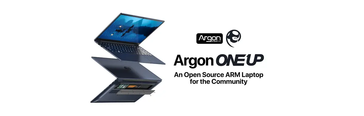 Raspberry Pi Compute Module 5搭載の14インチノートPC「Argon ONE UP 