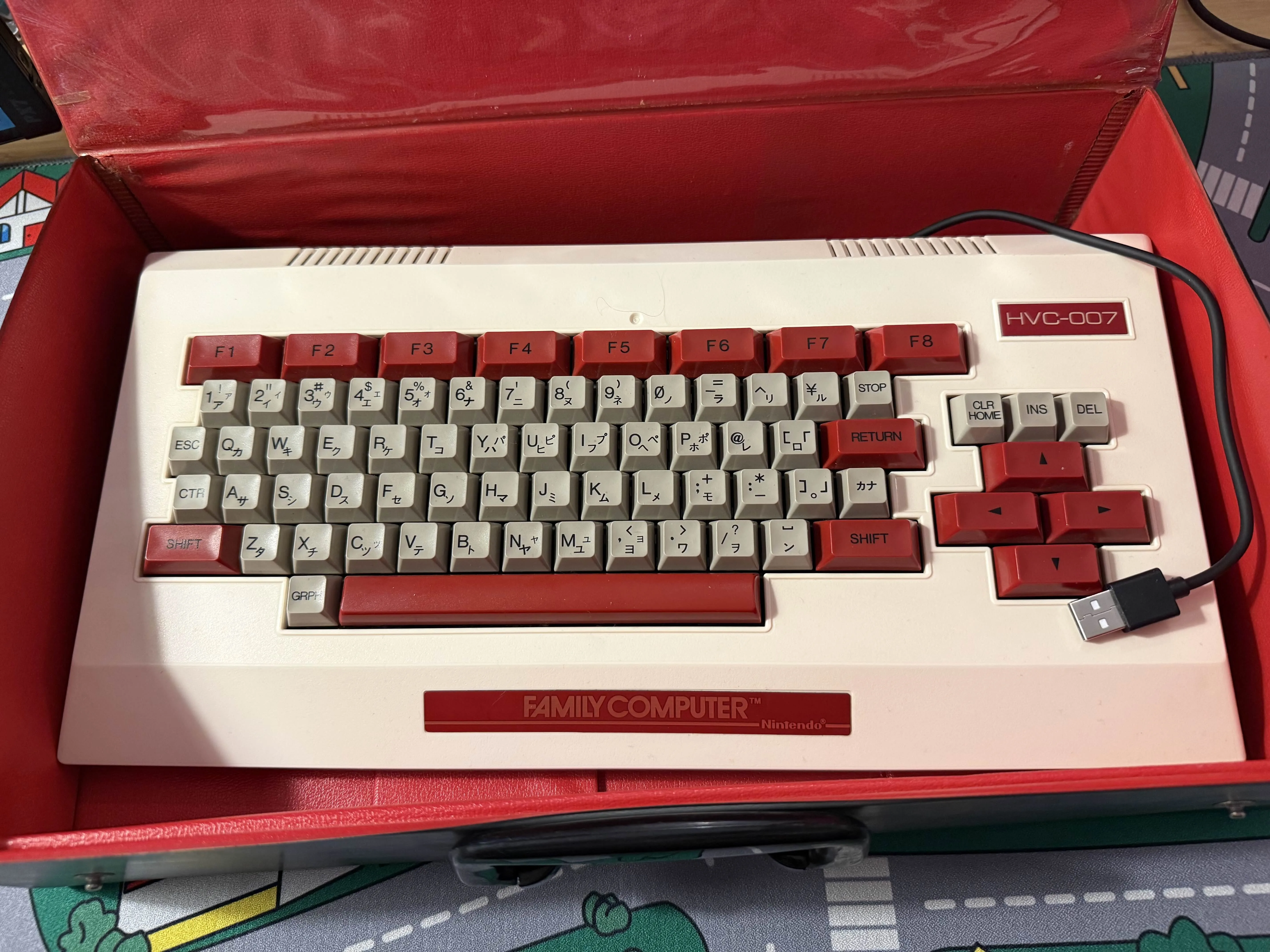 ファミリーベーシックのキーボードをUSB接続に改造、元に戻せる非破壊 